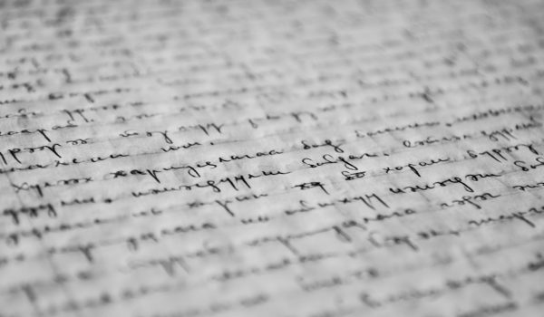 Photograph of writing